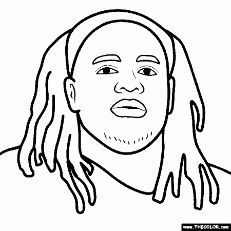 Football Players Online Coloring Pages