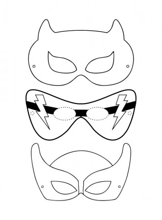 9 Best Printable Superhero Mask Cutouts - printablee.com