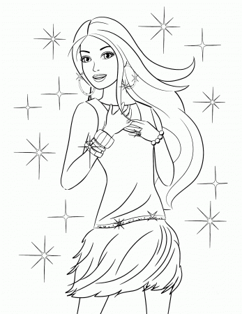 Free Barbie Coloring Pages , Download Free Clip Art, Free Clip Art on  Clipart Library