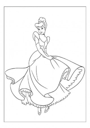 Amazing of Awesome Coloring Pages Cinderella Has Free Cin #2487