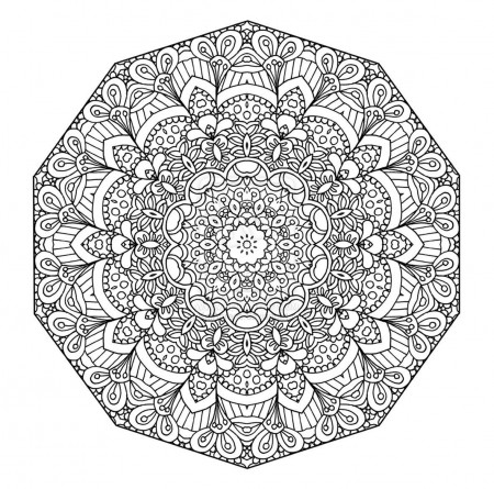 Mandala Coloring Pages For Adults Printable Detailed Coloring ...