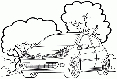 Renault Clio RS Sport Lux Coloring Page ...