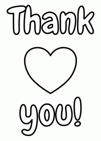 thank you cards coloring pages