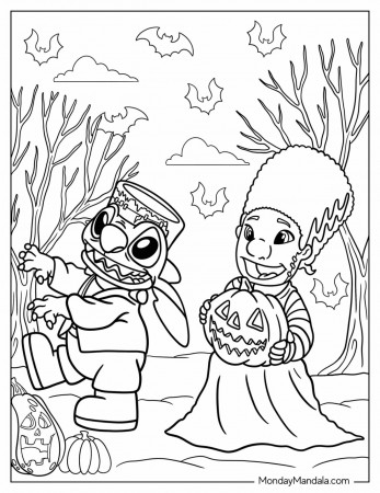 24 Disney Halloween Coloring Pages ...