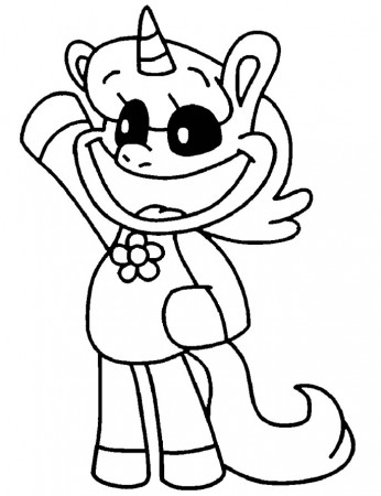 coloring page CraftyCorn Smiling ...