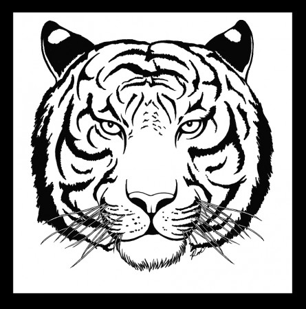Tiger Face Coloring Pages - GetColoringPages.com