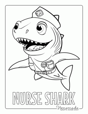 Free Shark Coloring Pages for Kids ...