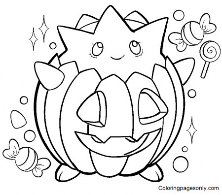 Pokemon Halloween Coloring Pages ...