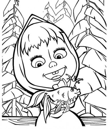 Marsha And Bear Colouring Pages - Free Colouring Pages