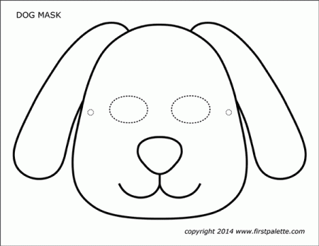 Dog or Puppy Masks | Free Printable Templates & Coloring Pages | Dog mask, Dog  template, Printable animal masks