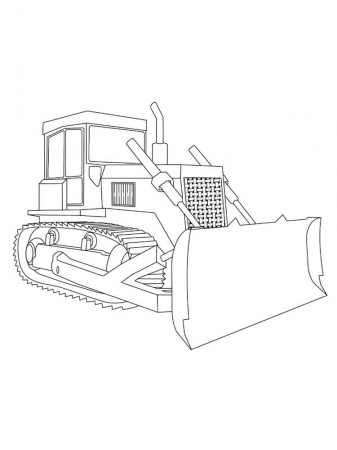 Free Bulldozer Printable Coloring Page - Free Printable Coloring Pages for  Kids