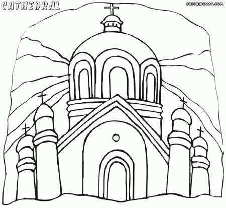 Cathedral coloring pages | Coloring pages to download and print