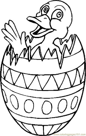 Duck In Easter Egg 1 Coloring Page for Kids - Free Holidays Printable Coloring  Pages Online for Kids - ColoringPages101.com | Coloring Pages for Kids