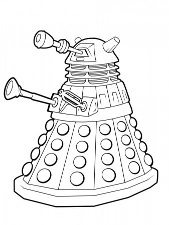 Doctor Who coloring page - Free printable