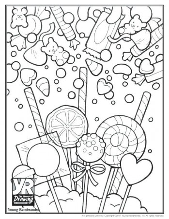 Candy Coloring Page Candy Coloring Page Sugar Skull Coloring Pages | Candy coloring  pages, Skull coloring pages, Cute coloring pages