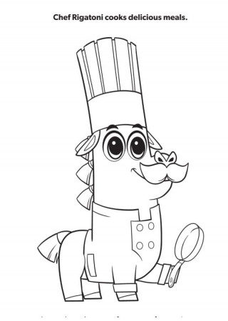Chef Rigatoni Coloring Page - Free Printable Coloring Pages for Kids