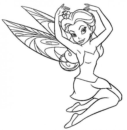 Charming Rosetta in Pixie Coloring Page - NetArt