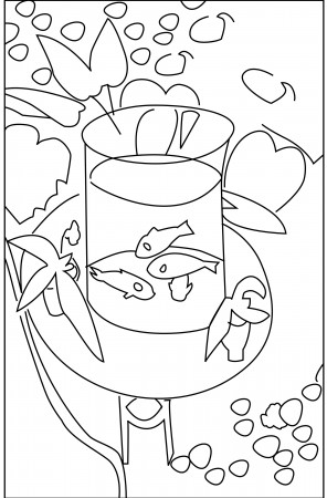Coloring Book : Matisse's Gold Fish | Neo-Decadent