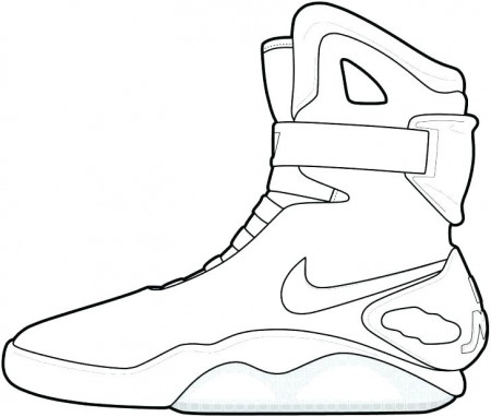 Drawing Of A Jordan Shoe | Free download on ClipArtMag