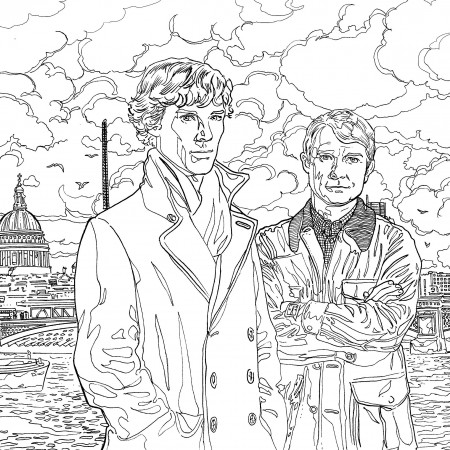 Sherlock #6 (TV Shows) – Printable coloring pages