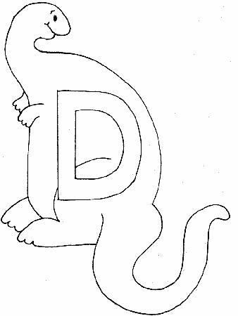 8 Pics of D Is For Dinosaur Coloring Page - Letter D Dinosaur ...