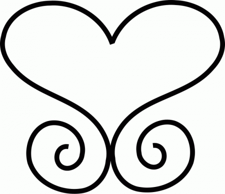 Hearts With Flames Coloring Pages - coloringmania.pw ...