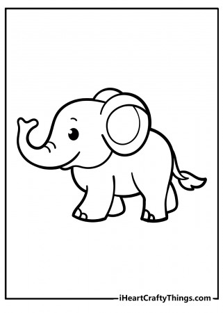 Printable Elephant Coloring Pages (Updated 2022)