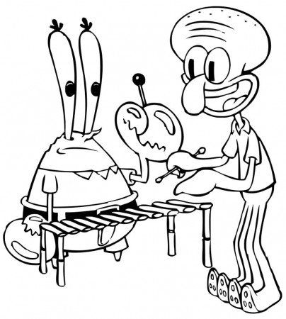 SpongeBob Coloring Pages - Free Printable Coloring Pages for Kids