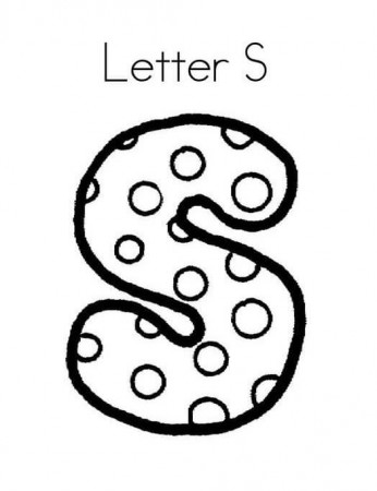Letter S Coloring Page - Free Printable Coloring Pages for Kids