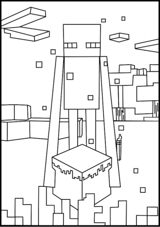 Minecraft Enderman Coloring Pages | Minecraft coloring pages, Christmas coloring  pages, Coloring pages