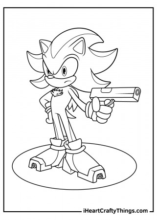 Shadow The Hedgehog Coloring Pages (Updated 2022)