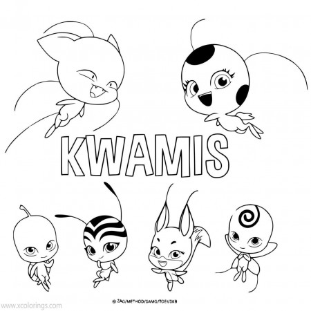 Miraculous Ladybug Coloring Pages Kwamis - XColorings.com in 2023 | Coloring  pages, Miraculous ladybug, Ladybug