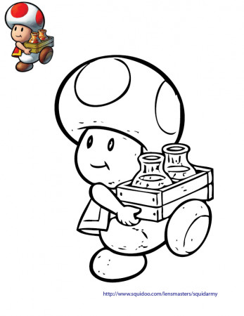 Super Mario Bros Toad Coloring Pages - Get Coloring Pages