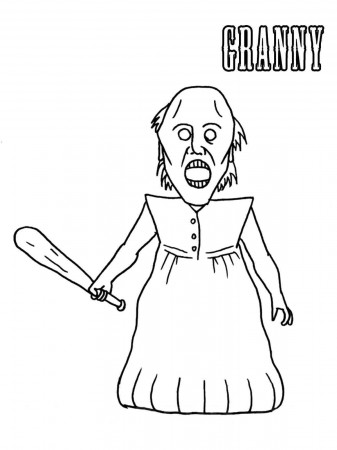 Free Granny Horror Game coloring pages. Download and print Granny Horror Game  coloring pages