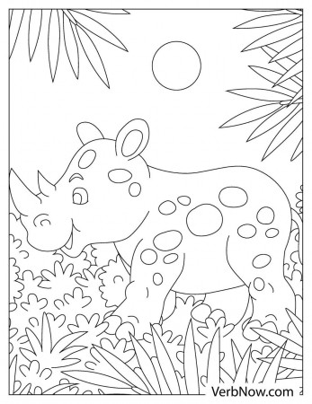 Free JUNGLE Coloring Pages & Book for Download (Printable PDF) - VerbNow