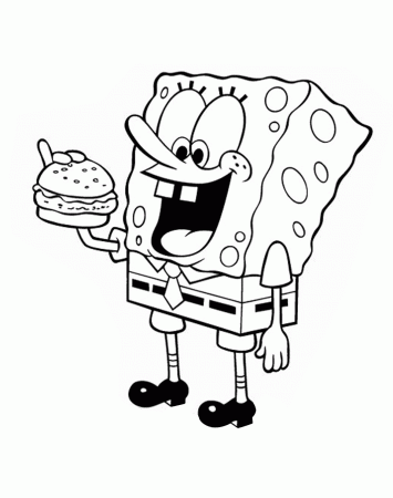 Bob-l-eponge-a-colorier-2 - SpongeBob Kids Coloring Pages