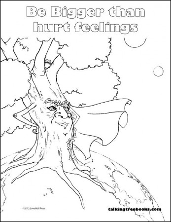 Coloring Page- Be Bigger than Hurt Feelings