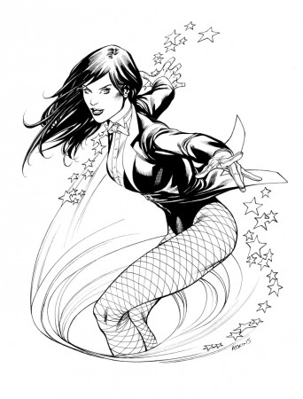 Robert Atkins Art: JLA - Zatanna...