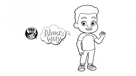 Alma's Way -- Junior coloring page