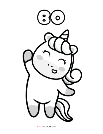 Bo unicorn coloring page