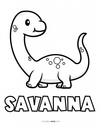 Savanna dinosaur coloring page