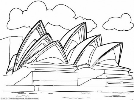 Sydney Opera House Coloring Page ...