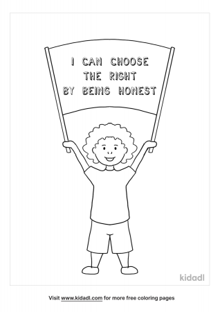 Honesty And Truth LDS Coloring Pages | Free Bible Coloring Pages | Kidadl