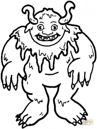 Troll coloring page | Free Printable Coloring Pages