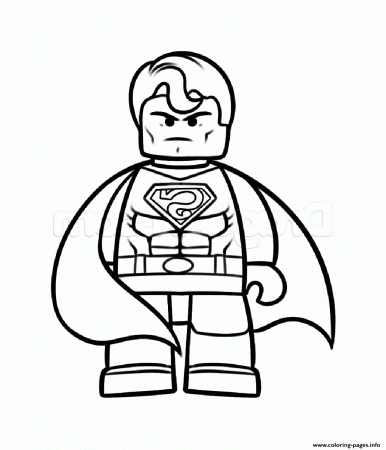 Superman Vs Batman Lego Coloring Pages Printable