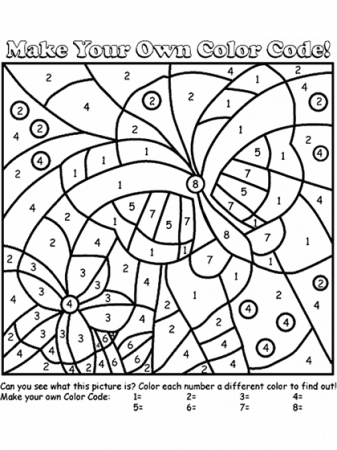 Butterfly Color by Number Coloring Page | crayola.com