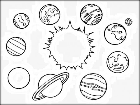 Solar System Coloring Pages For Kids