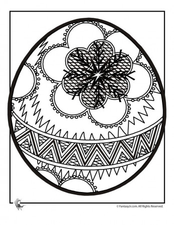 Intricate Easter Egg Coloring Pages Easter Egg Coloring Page 6 ...