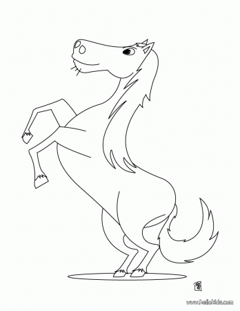 HORSE coloring pages - Kawaii horse