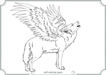Winged Wolf Coloring Pages | Printable Coloring Pages